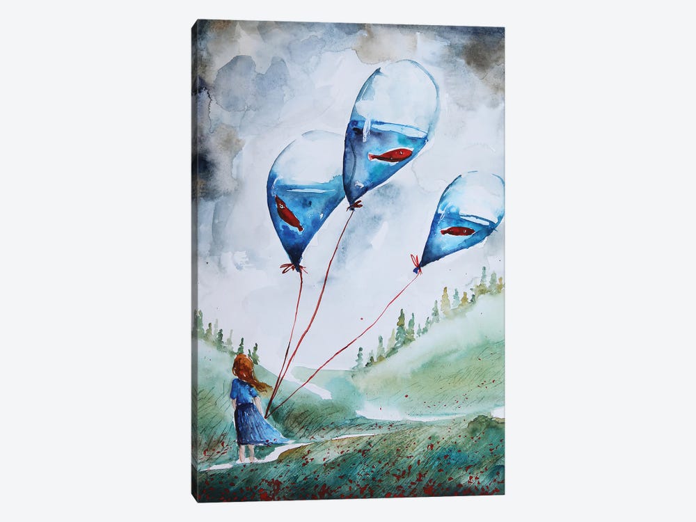 Windy Day by Evgenia Smirnova 1-piece Canvas Art