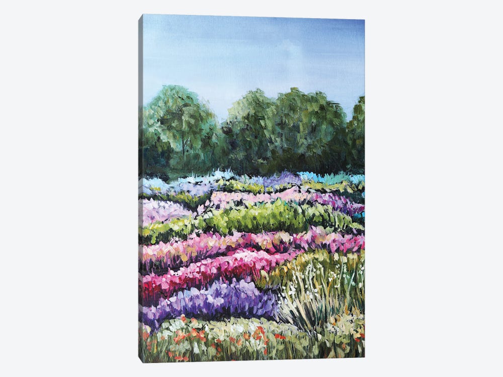 Flower Field by Evgenia Smirnova 1-piece Canvas Print