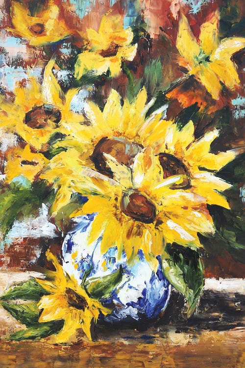 Sunflowers In Vase