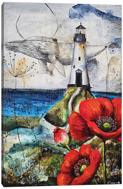 Far Away Canvas Art Print - Lighthouse Art