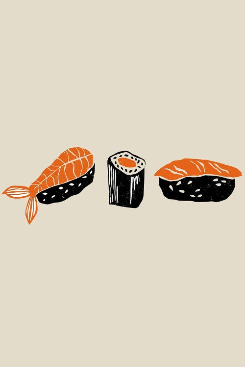 Sushi Art by Evgenia Smirnova wall art