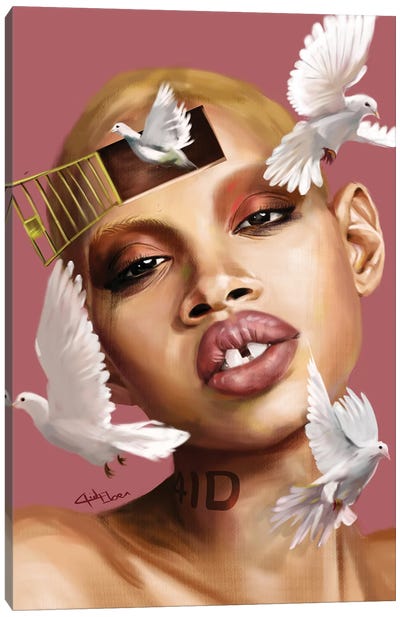 Freethinker Canvas Art Print - Dove & Pigeon Art