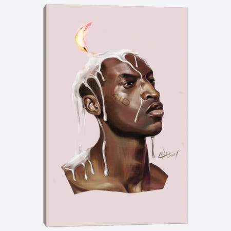 Burning Out Canvas Print #ENW14} by Eben Nwaokpani Art Print