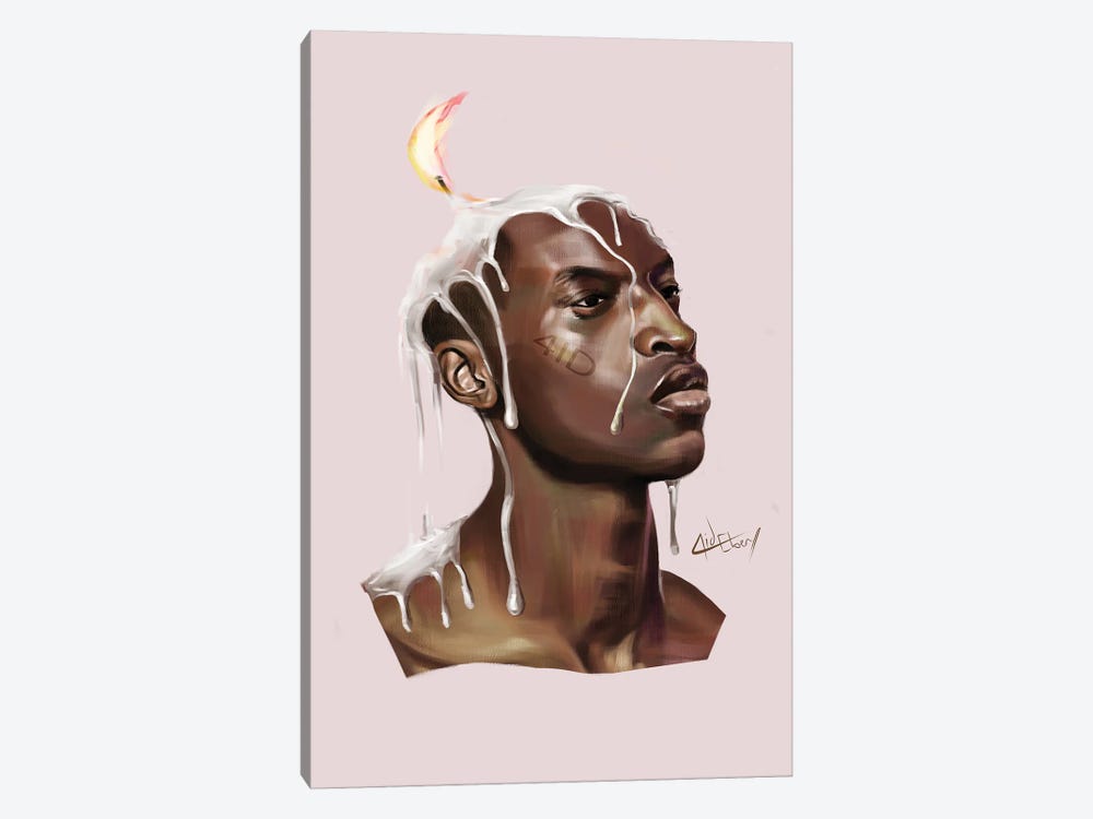 Burning Out by Eben Nwaokpani 1-piece Canvas Wall Art
