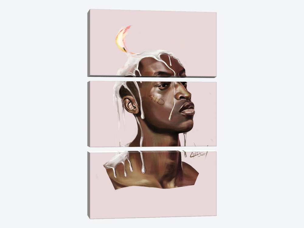 Burning Out by Eben Nwaokpani 3-piece Canvas Art