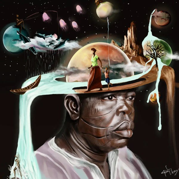 African Culture: Babalawo Dream by Eben Nwaokpani
