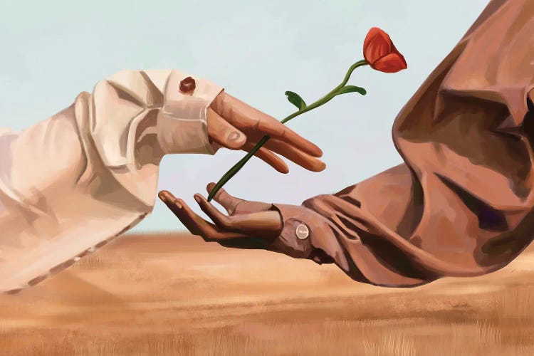 Rose Touch by Eben Nwaokpani wall art