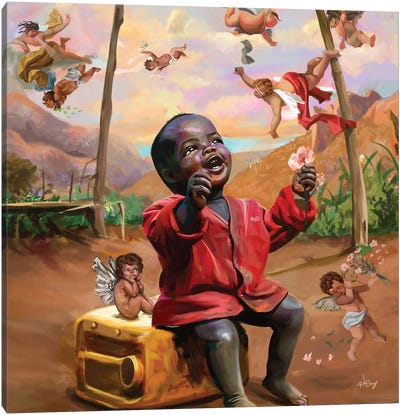 Imagine Canvas Art Print - Eben Nwaokpani