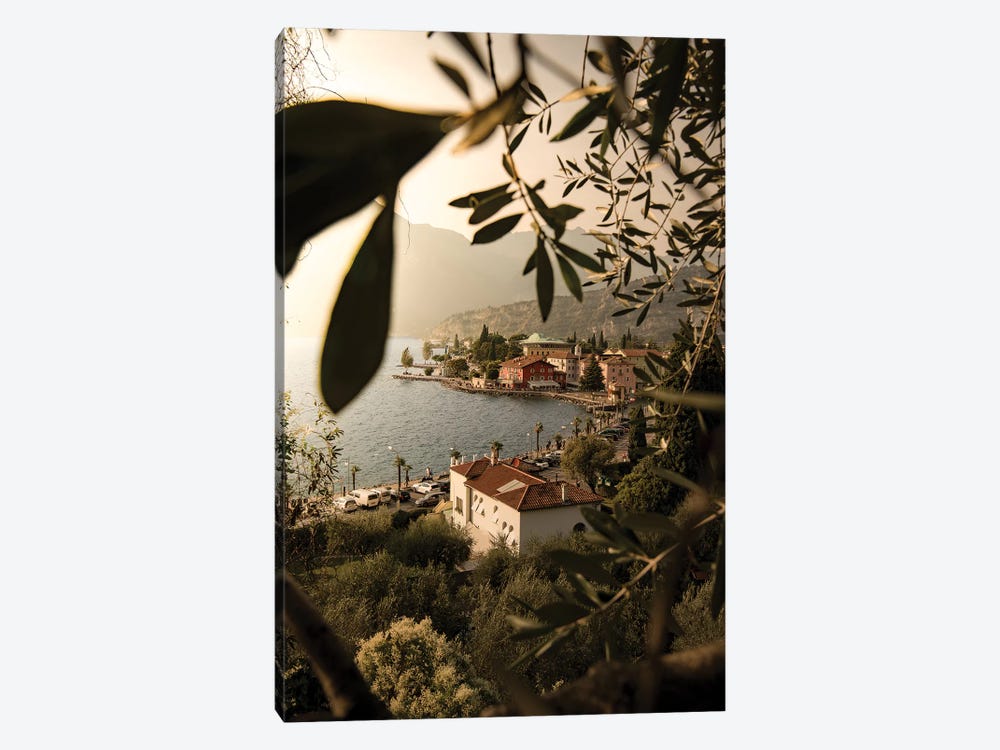 Framed Torbole Lake Garda by Enzo Romano 1-piece Canvas Wall Art