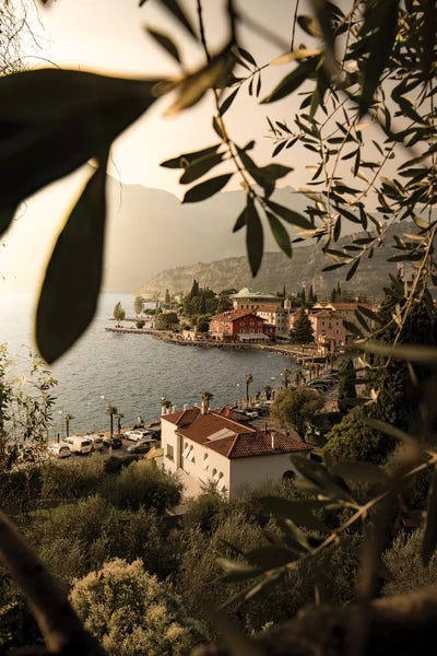 Lombardy: Framed Torbole Lake Garda by Enzo Romano