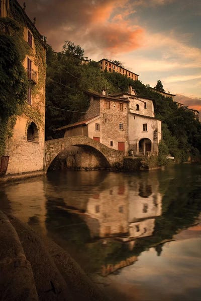 Lombardy: Nesso Lake Como I by Enzo Romano