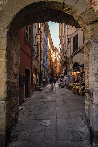 Enzo Romano: Street Of Porto Venere by Enzo Romano