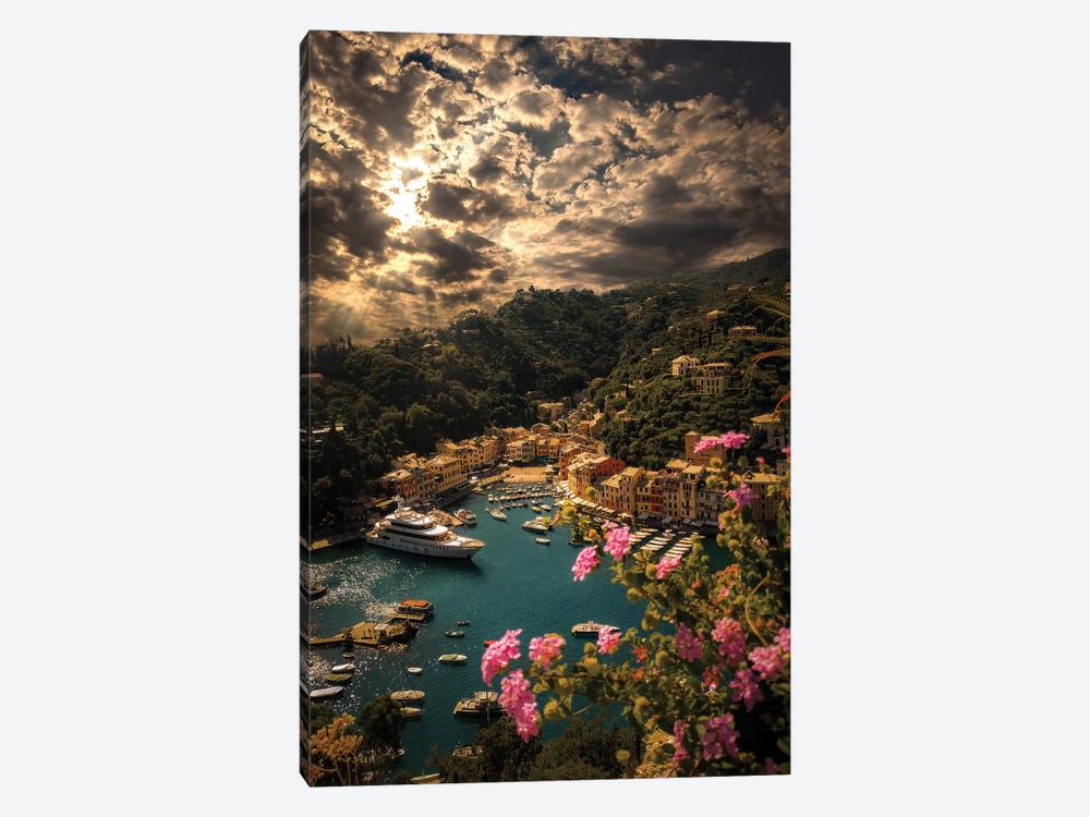 Panorama Of Portofino by Enzo Romano 1-piece Canvas Wall Art