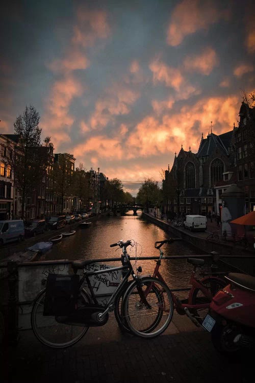 Sunset In Amsterdam