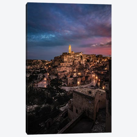 Sunset In Matera Canvas Print #ENZ145} by Enzo Romano Canvas Art