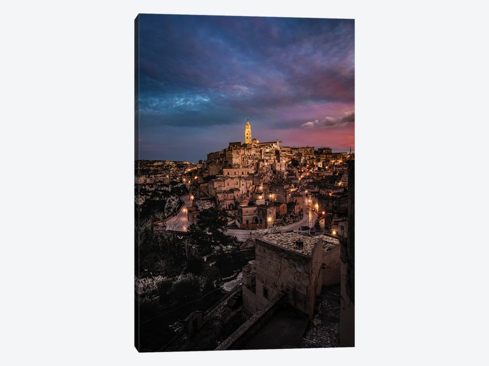 Sunset In Matera by Enzo Romano 1-piece Canvas Art Print