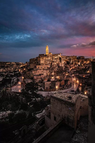 Enzo Romano: Sunset In Matera by Enzo Romano