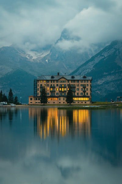 Enzo Romano: Lake Misurina by Enzo Romano