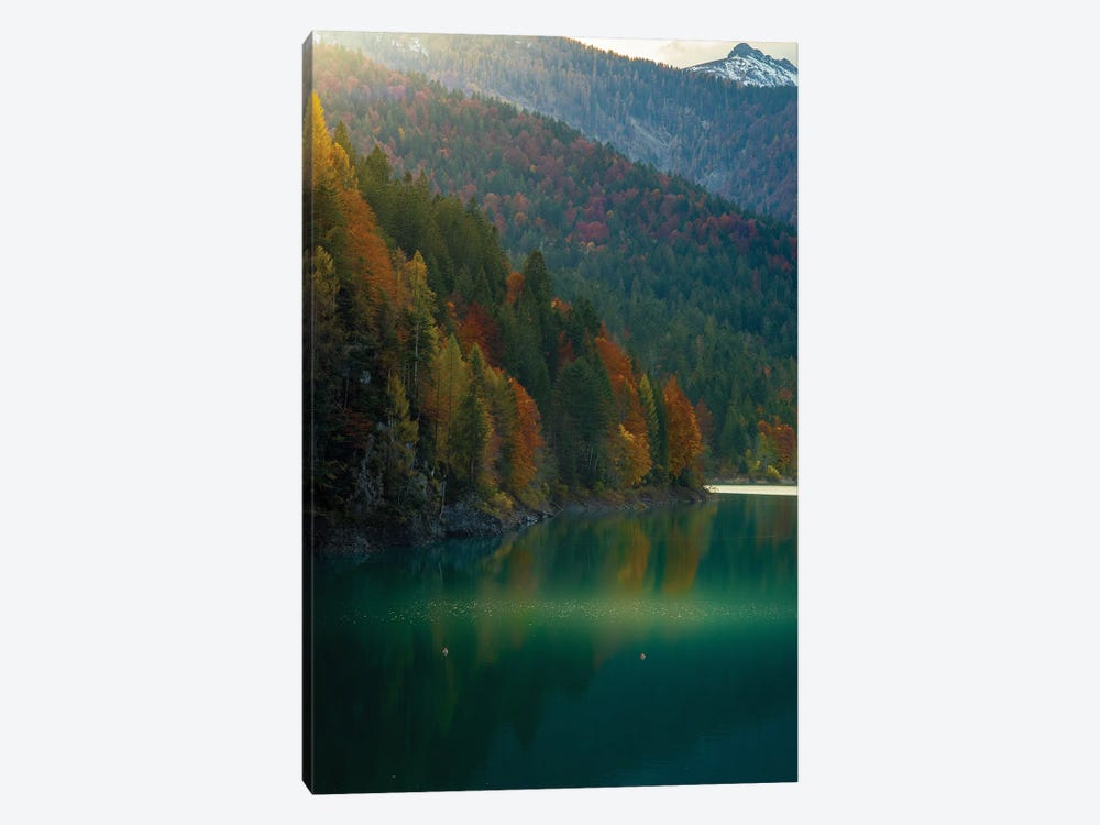 Lake Sauris Autumn by Enzo Romano 1-piece Canvas Art