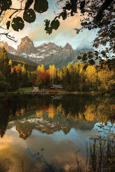 Enzo Romano: Lake Welsperg by Enzo Romano