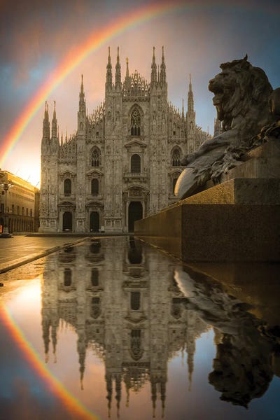 Lombardy: Rainbow In Milan by Enzo Romano