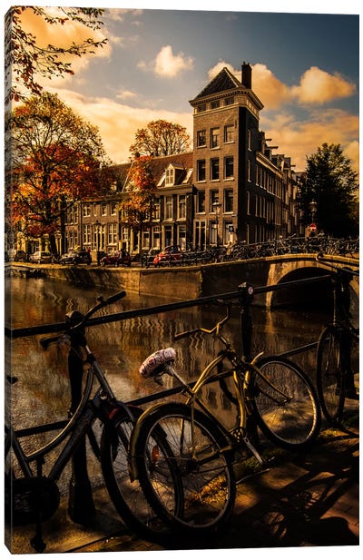 Amsterdam III Canvas Art Print - Bicycle Art