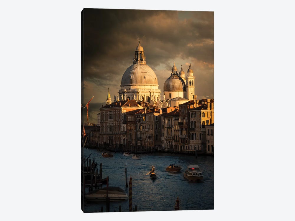 Sunset Venice by Enzo Romano 1-piece Canvas Wall Art