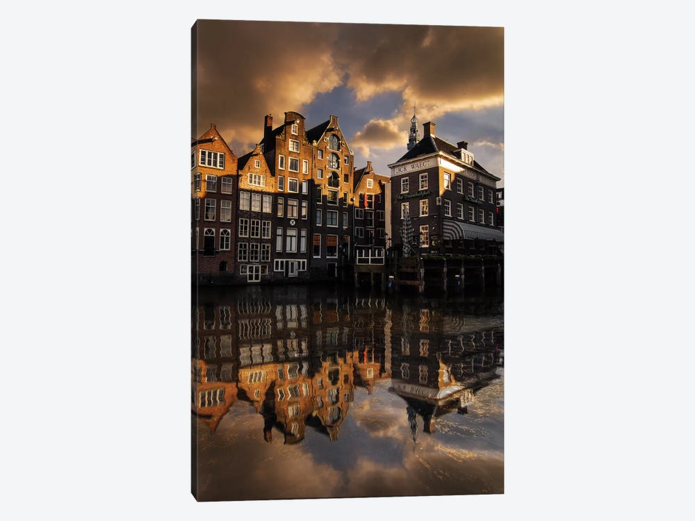 Amsterdam Houses by Enzo Romano 1-piece Canvas Art