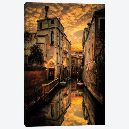 Venice Canals Canvas Print #ENZ64} by Enzo Romano Art Print