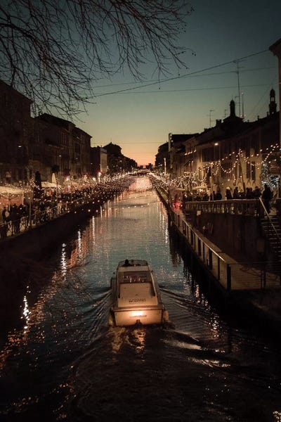 Milano Navigli by Enzo Romano art print