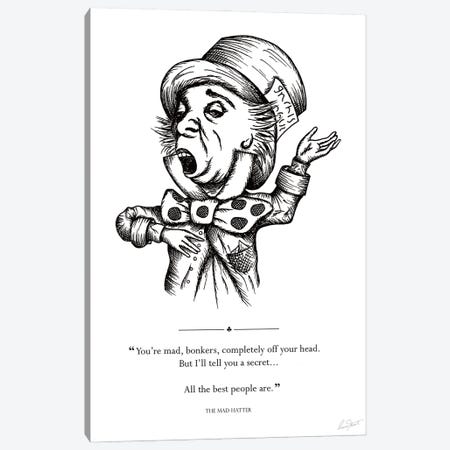 Alice in Wonderland The Mad Hatter Canvas Print #EOR10} by Eleanor Stuart Canvas Art