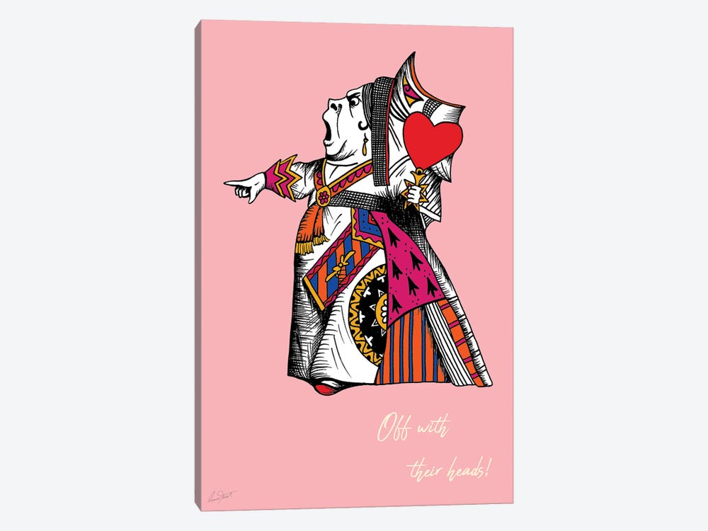Alice in Wonderland The Queen of Hearts Colour by Eleanor Stuart 1-piece Canvas Art Print