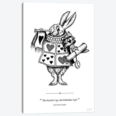 Alice in Wonderland The White Rabbit Canvas Print #EOR16} by Eleanor Stuart Canvas Print
