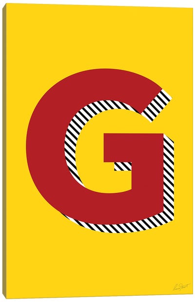 Letter G Canvas Art Print - Letter G