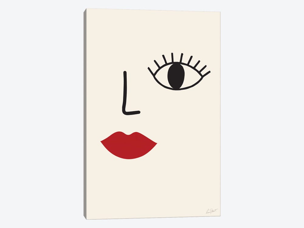 Abstract Face by Eleanor Stuart 1-piece Art Print