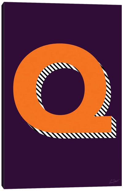 Letter Q Canvas Art Print - Letter Q