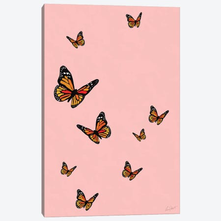 Butterflies Canvas Print #EOR48} by Eleanor Stuart Canvas Art Print