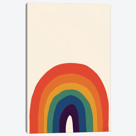 Rainbow Canvas Print #EOR58} by Eleanor Stuart Canvas Wall Art