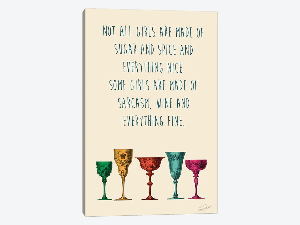 Sarcasm And Wine by Eleanor Stuart 1-piece Canvas Print