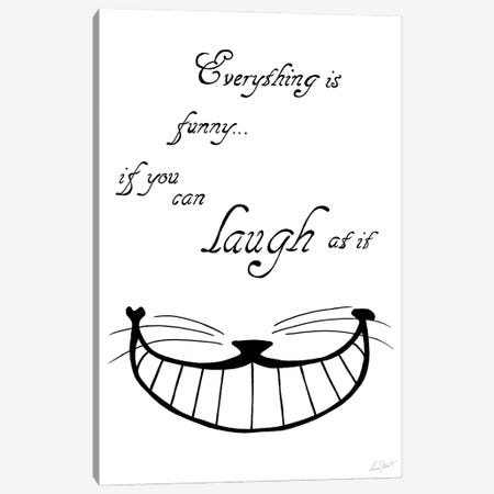 Alice in Wonderland Everything is Funny Canvas Print #EOR7} by Eleanor Stuart Canvas Artwork