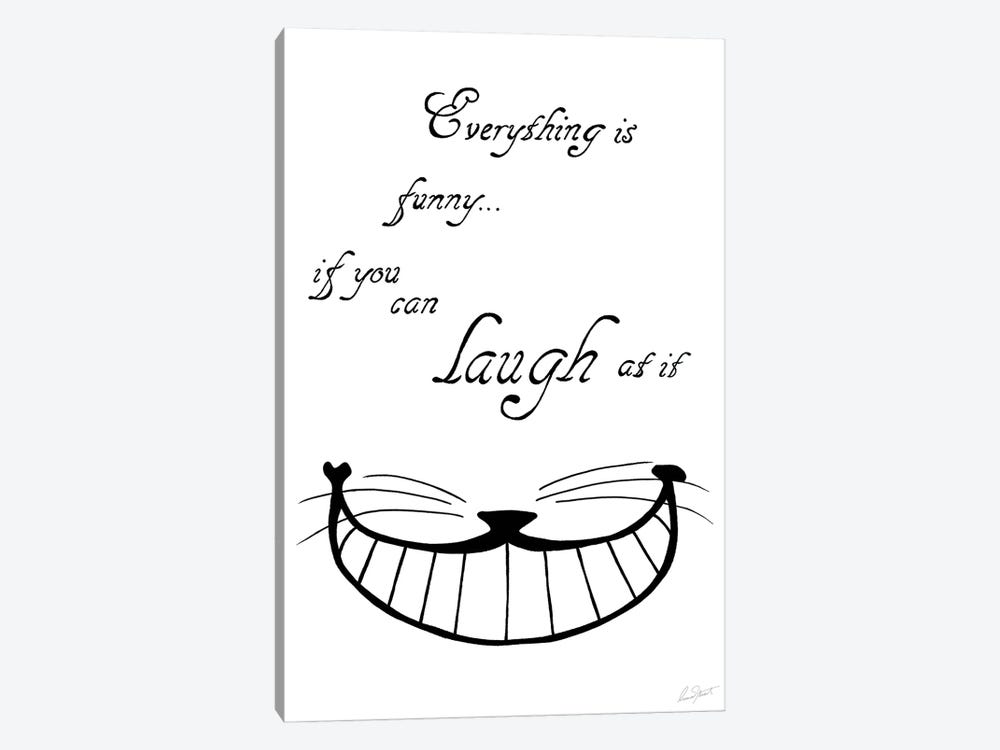 Alice in Wonderland Everything is Funny by Eleanor Stuart 1-piece Canvas Wall Art