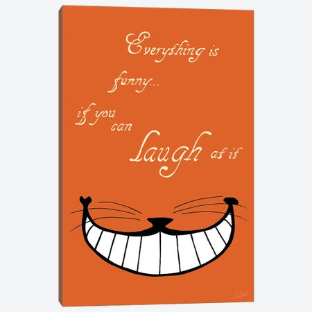 Alice in Wonderland Everything is Funny Colour Canvas Print #EOR8} by Eleanor Stuart Canvas Art Print