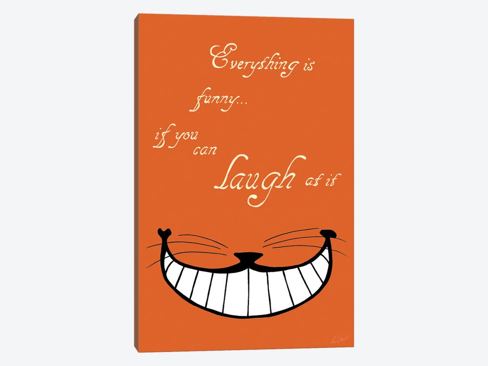 Alice in Wonderland Everything is Funny Colour by Eleanor Stuart 1-piece Canvas Art Print