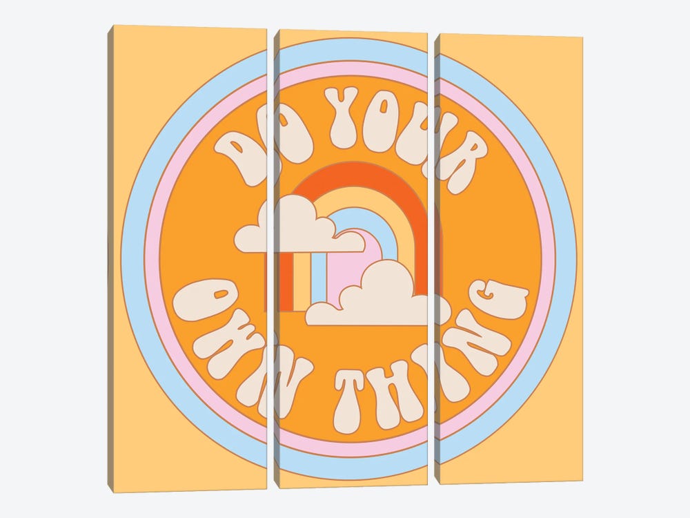 Do Your Own Thing by Exquisite Paradox 3-piece Canvas Art Print