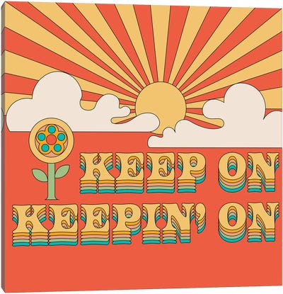 Keep On Keepin' On Canvas Art Print - Exquisite Paradox
