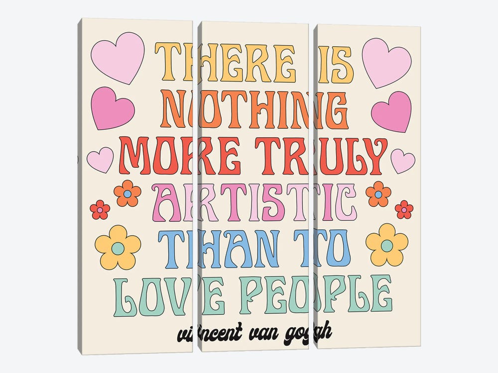 Love People by Exquisite Paradox 3-piece Canvas Print