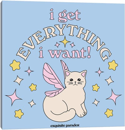 Everything I Want Canvas Art Print - Exquisite Paradox