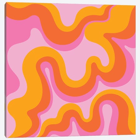 Groovy Swirl Canvas Print #EPA33} by Exquisite Paradox Canvas Wall Art