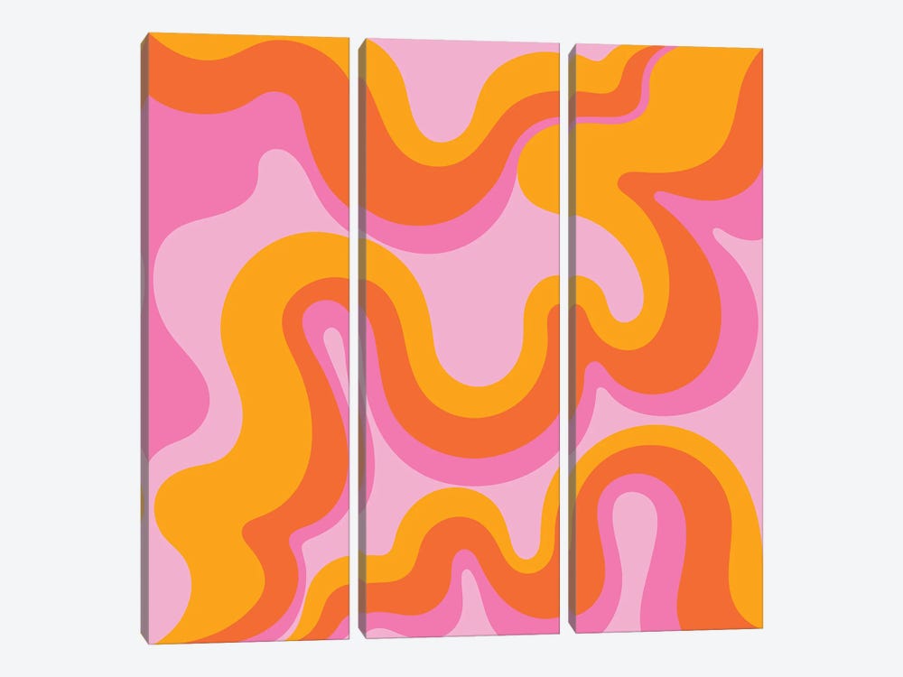 Groovy Swirl by Exquisite Paradox 3-piece Canvas Print