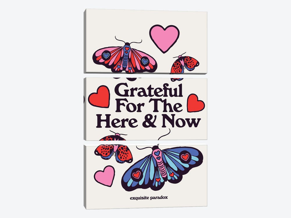 Grateful Moths by Exquisite Paradox 3-piece Art Print